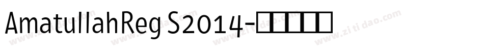 AmatullahReg S2014字体转换